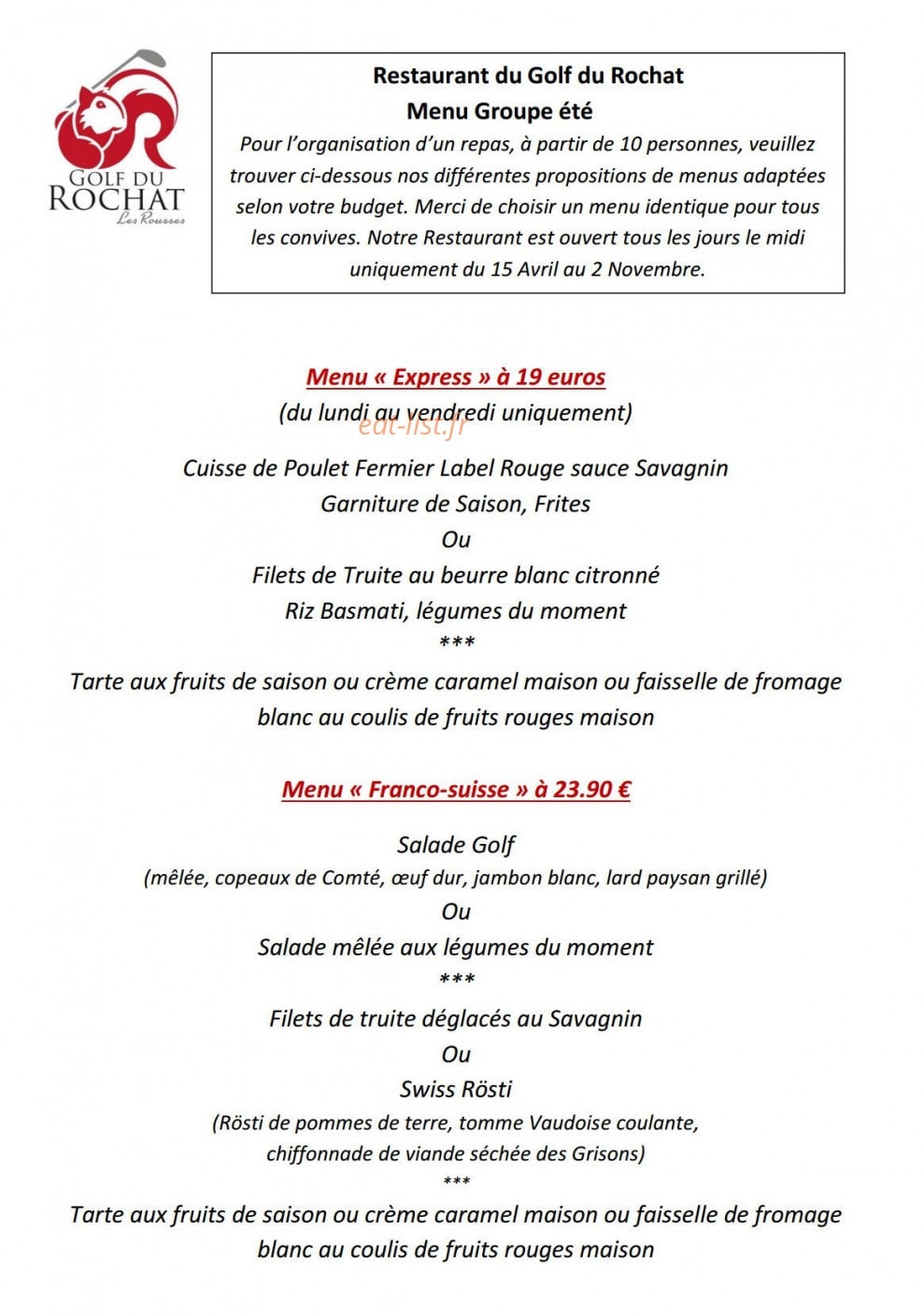 Le Rochat — carte page 7