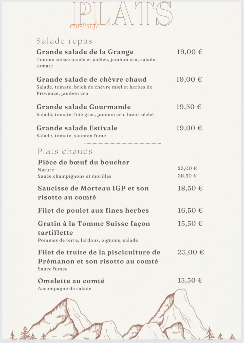 La Grange de La Dole — carte page 4