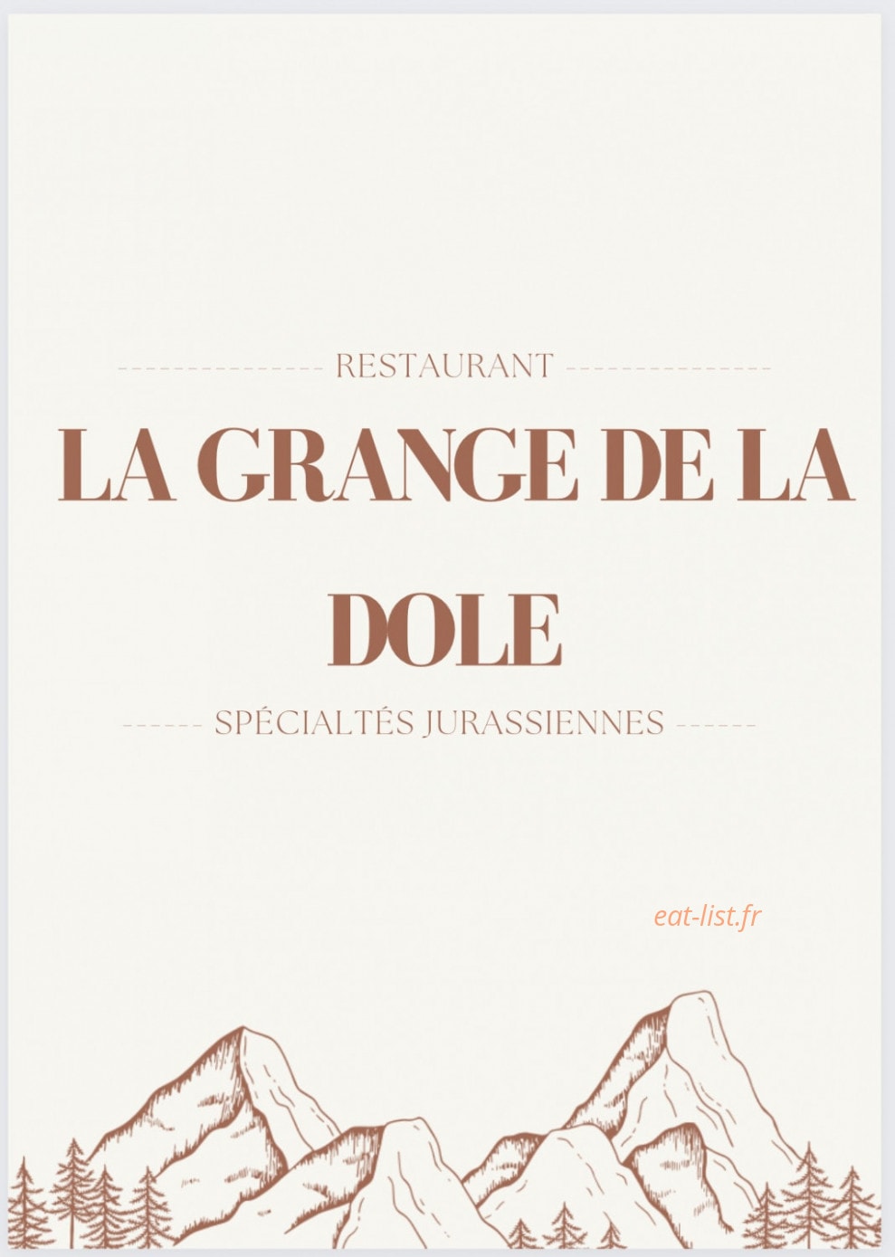 La Grange de La Dole — carte page 1