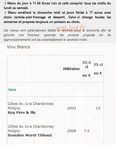 Les Quatre Saisons — carte page 2