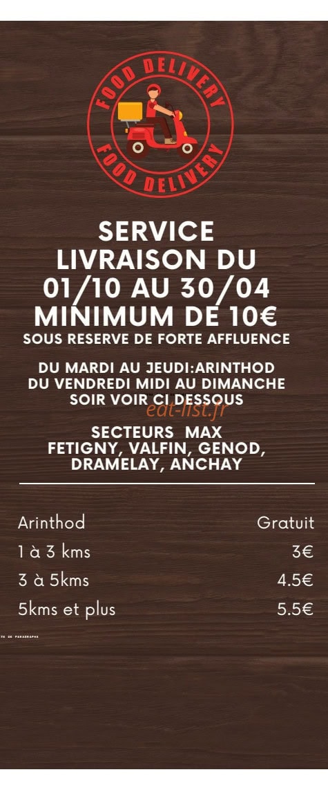 La maison du Burger — carte page 6