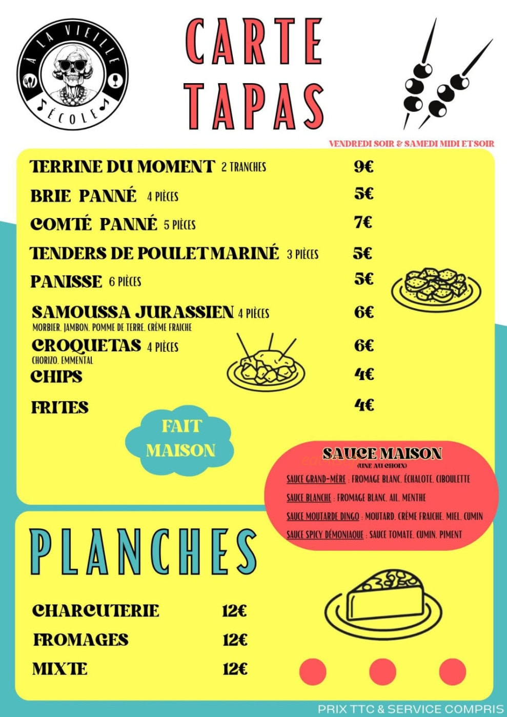 A la Vieille Ecole — carte page 3