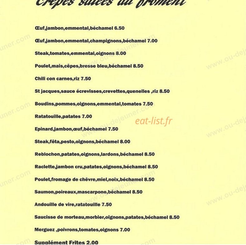 La Maisouline — carte page 2