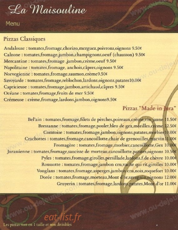 La Maisouline — carte page 5