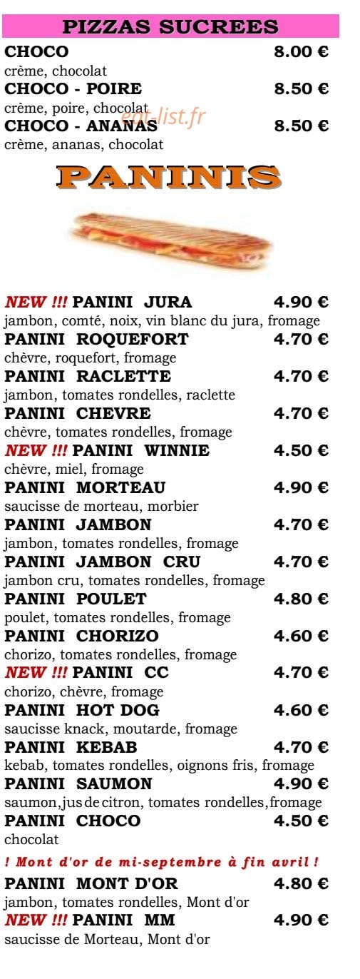 Pizza+ — carte page 4
