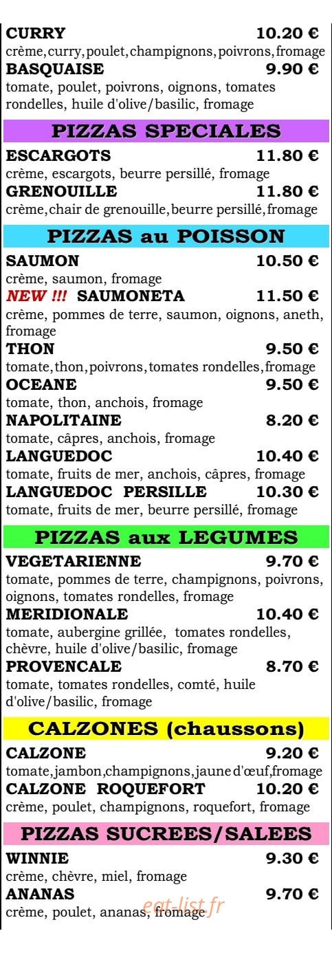 Pizza+ — carte page 3