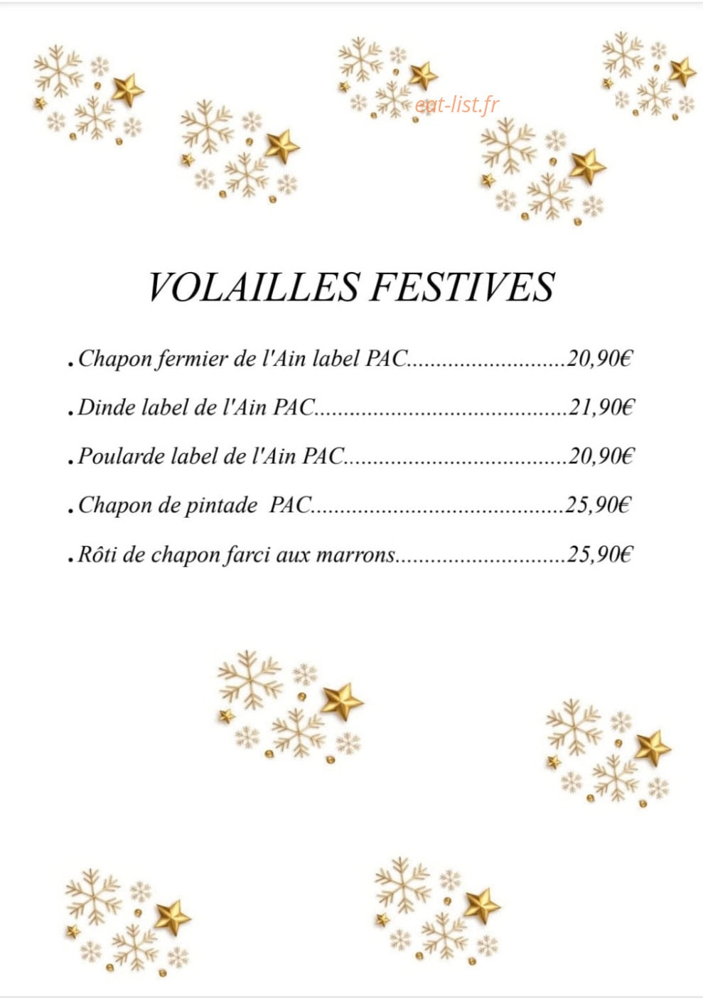 L’étape gourmande — carte page 3