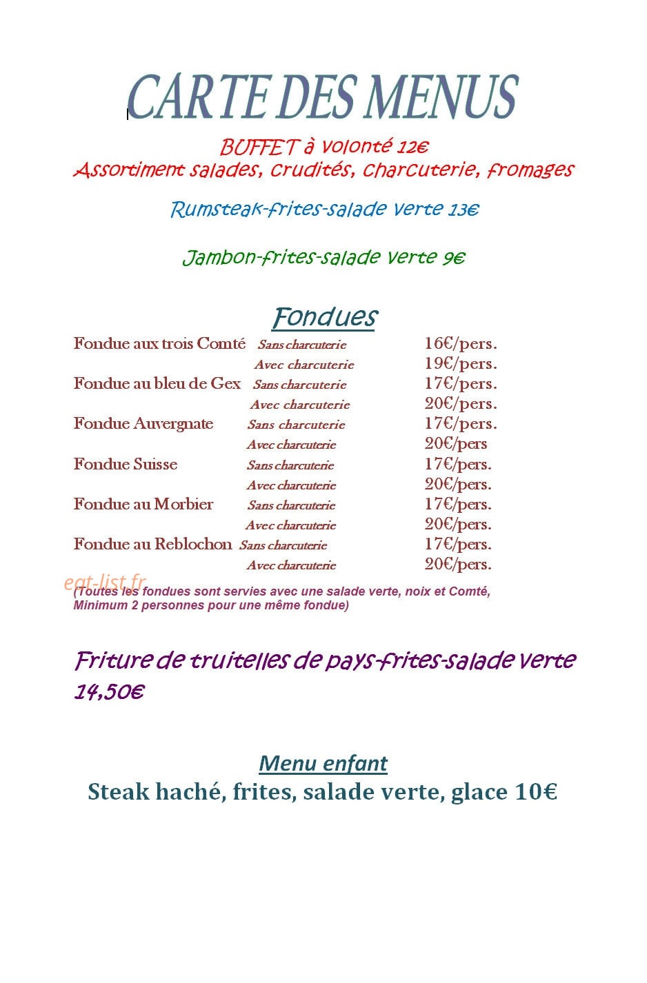 Les Chamois — carte page 1