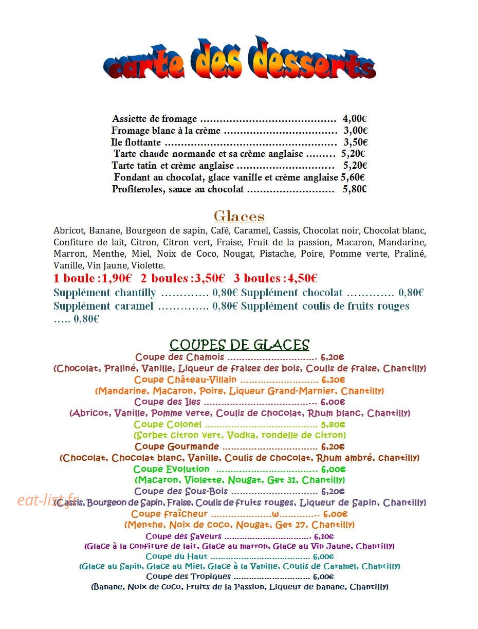Les Chamois — carte page 3