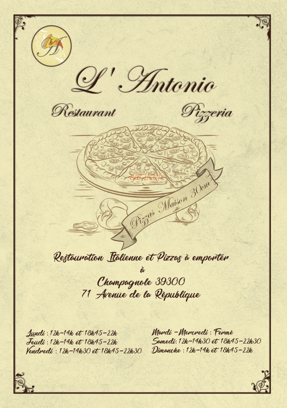 L'Antonio — carte page 1