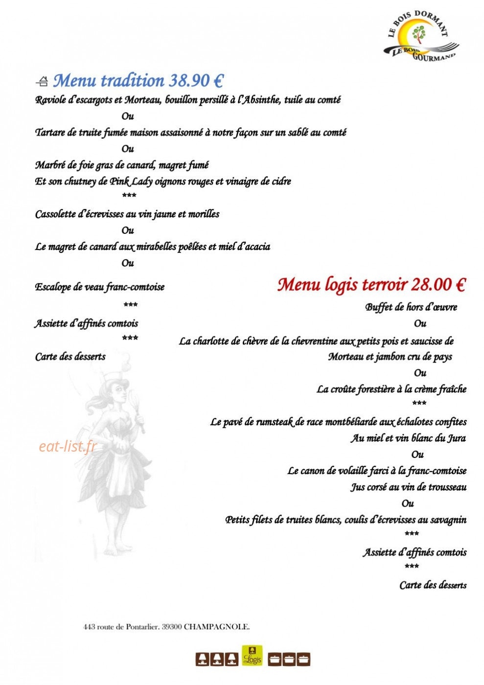 Le Bois Gourmand — carte page 5