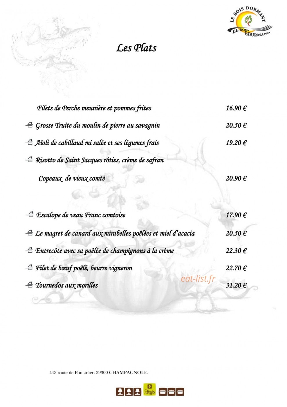 Le Bois Gourmand — carte page 2