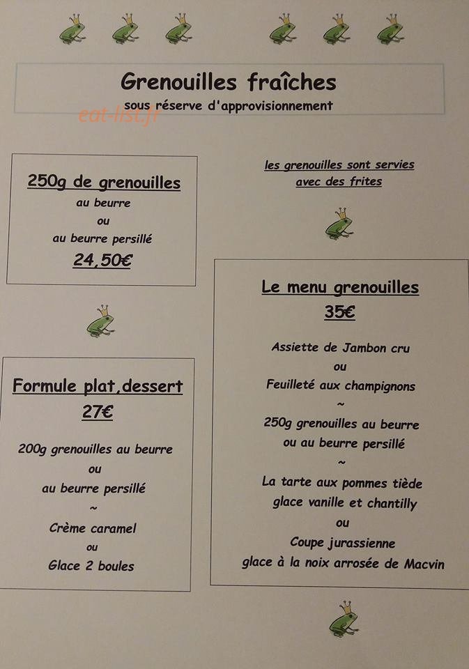 Hôtel du Cerf — carte page 1
