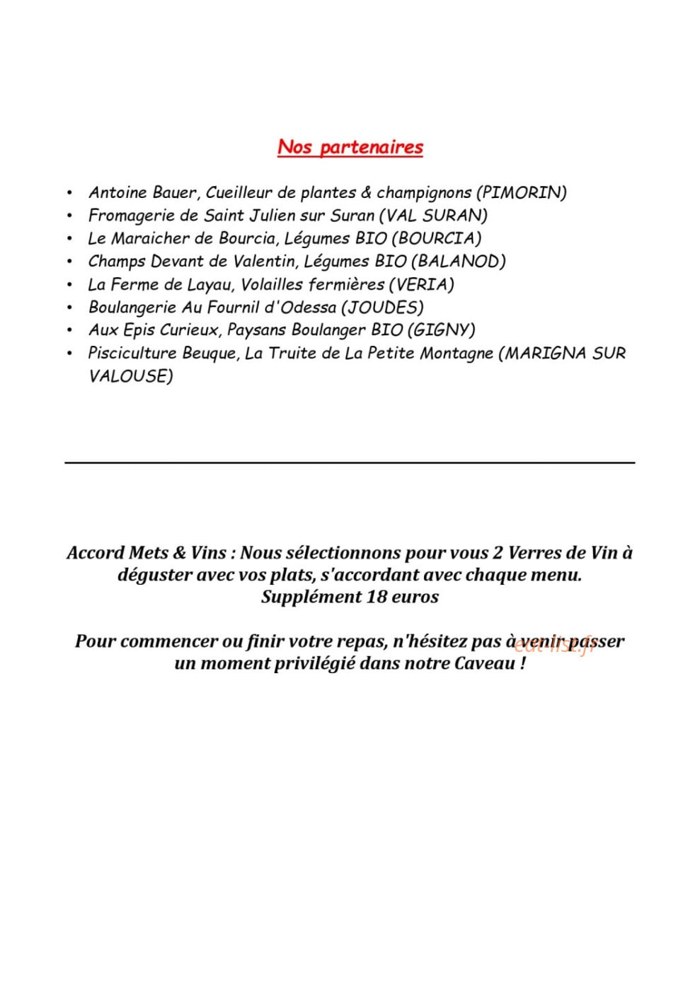 Chez Nico & Dodo — carte page 8