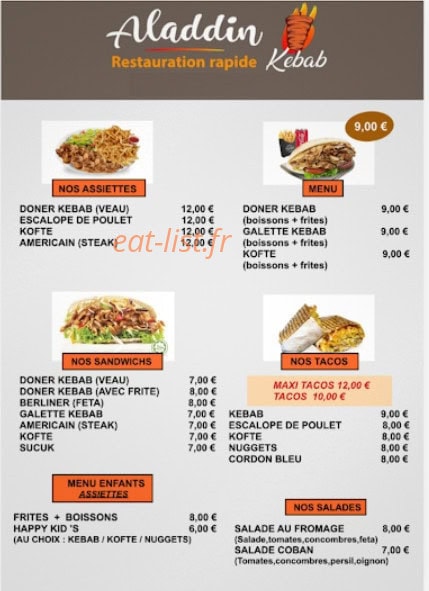 Aladdin — carte page 1