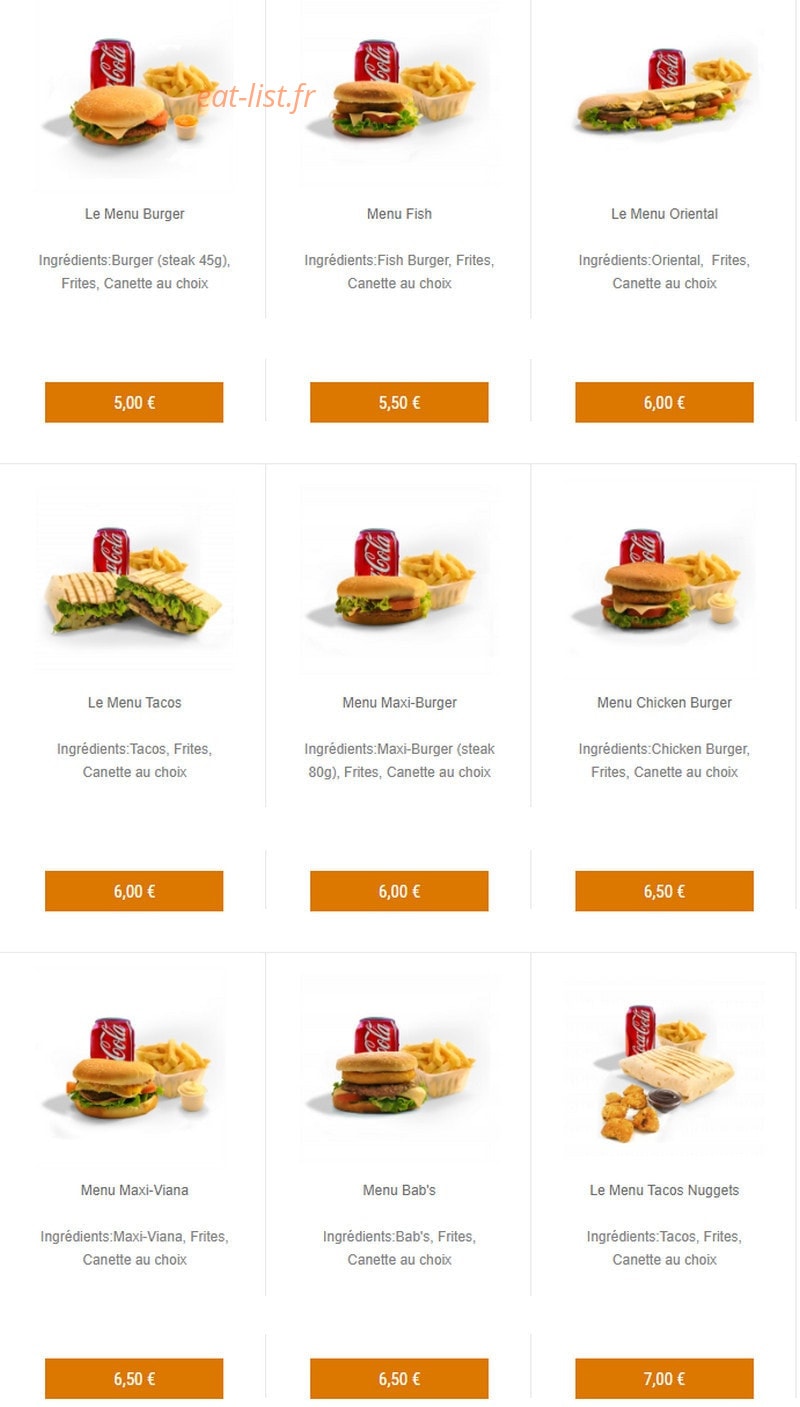 Chez Nab's — carte page 4