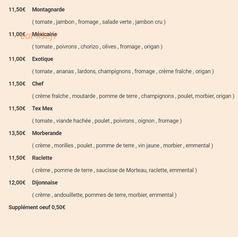 Le Col — carte page 8