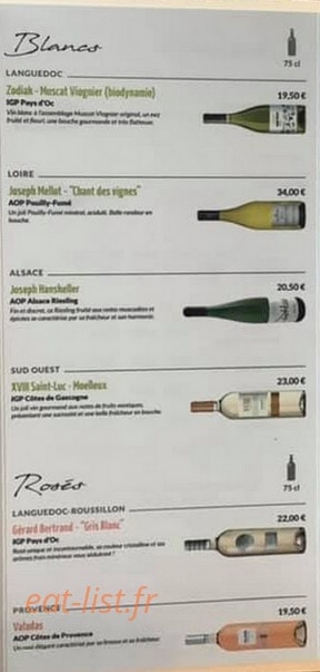 Chez Jup's — carte page 3