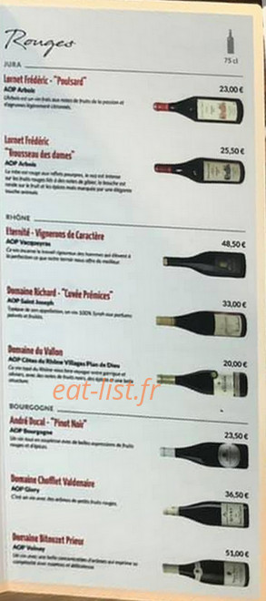Chez Jup's — carte page 4