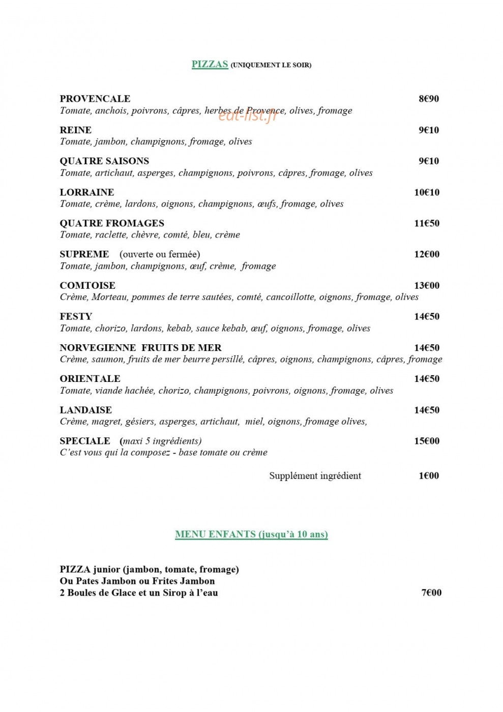 Domaine de la Borde — carte page 1