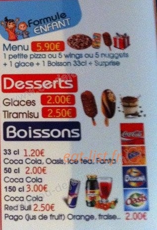 Pizz'as — carte page 3