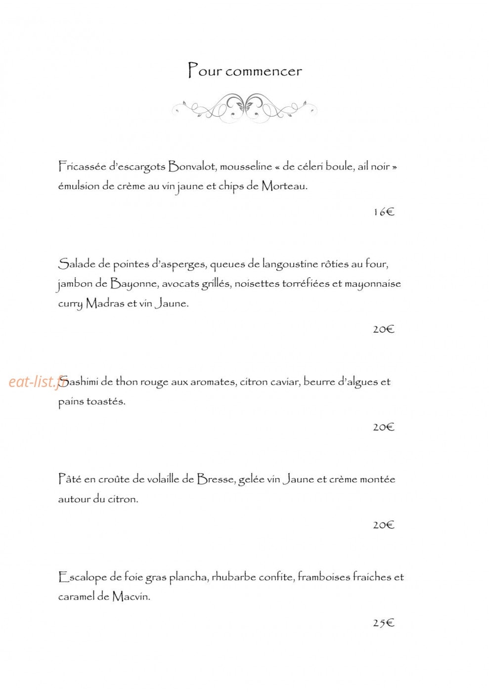 Parenthèse — carte page 1