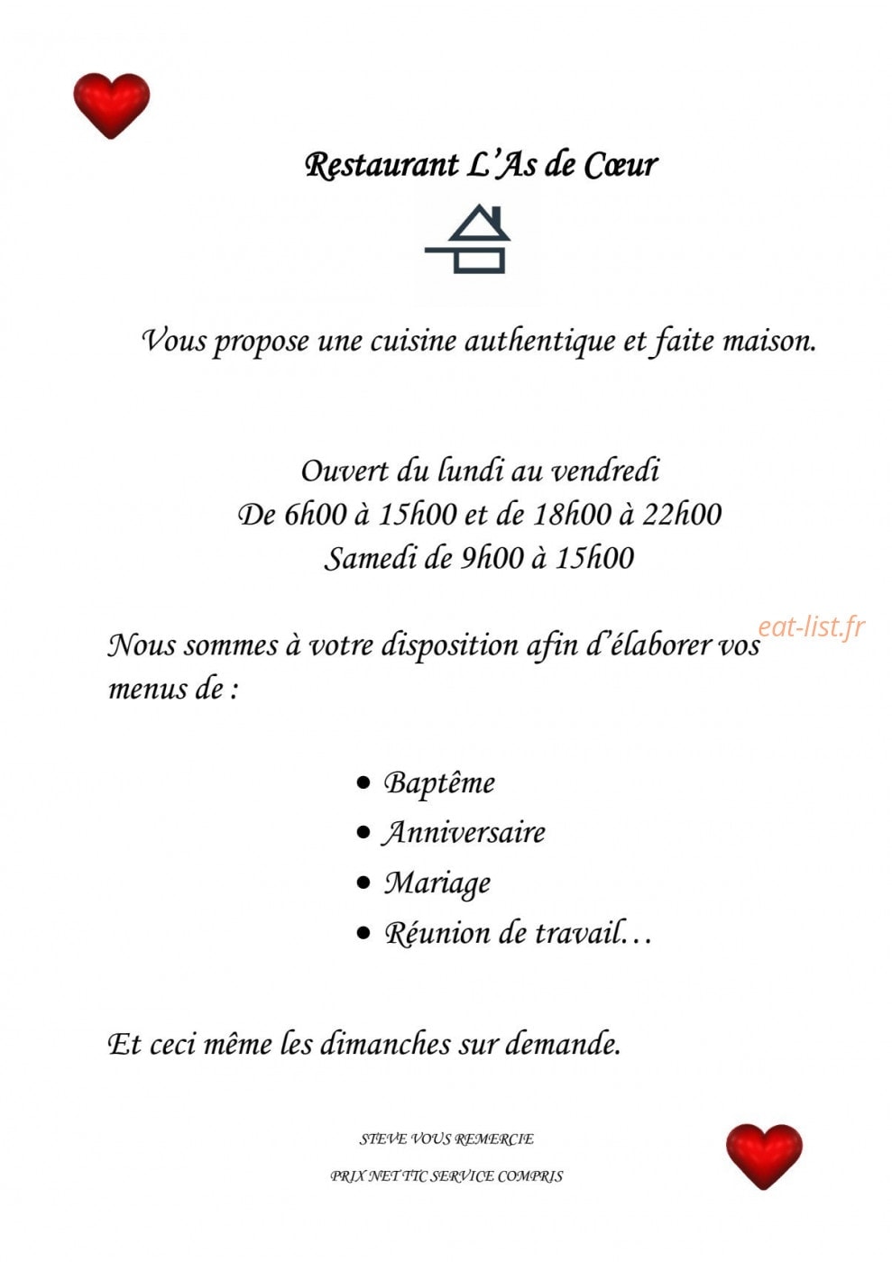 L'As de Coeur — carte page 4