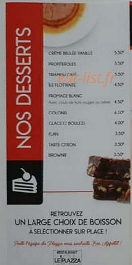Le Plazza — carte page 5