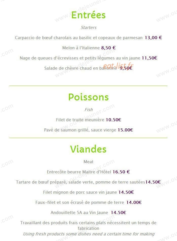 La Charmille — carte page 5