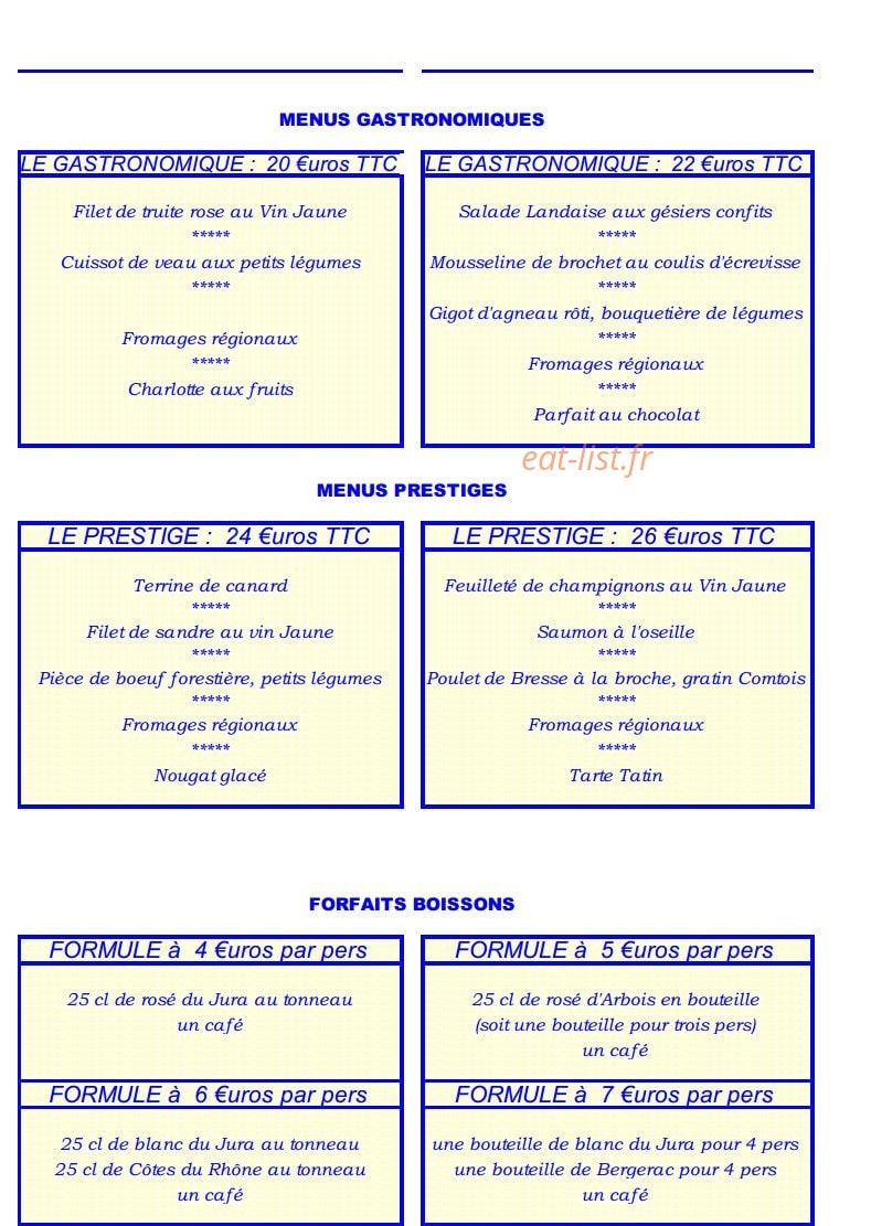 Le Clos Fleuri — carte page 12