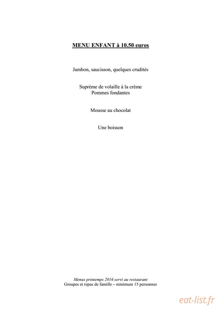 Le Clos Fleuri — carte page 10