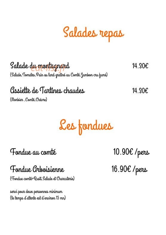 Au Petit Jurassien — carte page 6