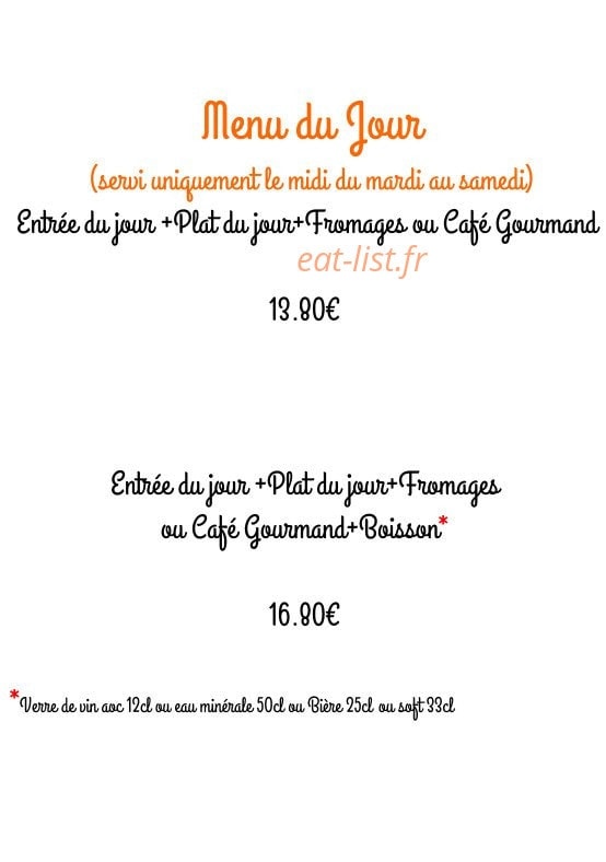 Au Petit Jurassien — carte page 5