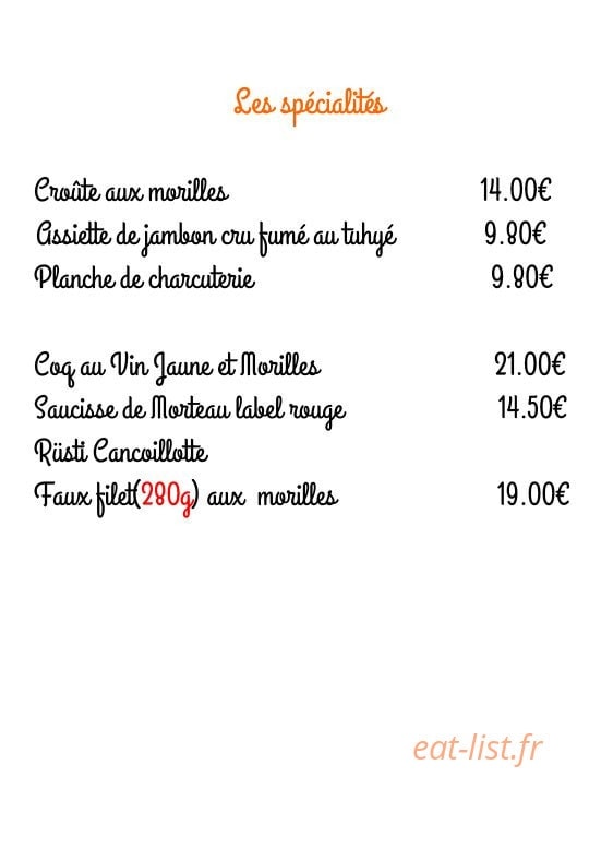 Au Petit Jurassien — carte page 3