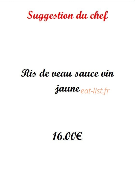 Au Petit Jurassien — carte page 1