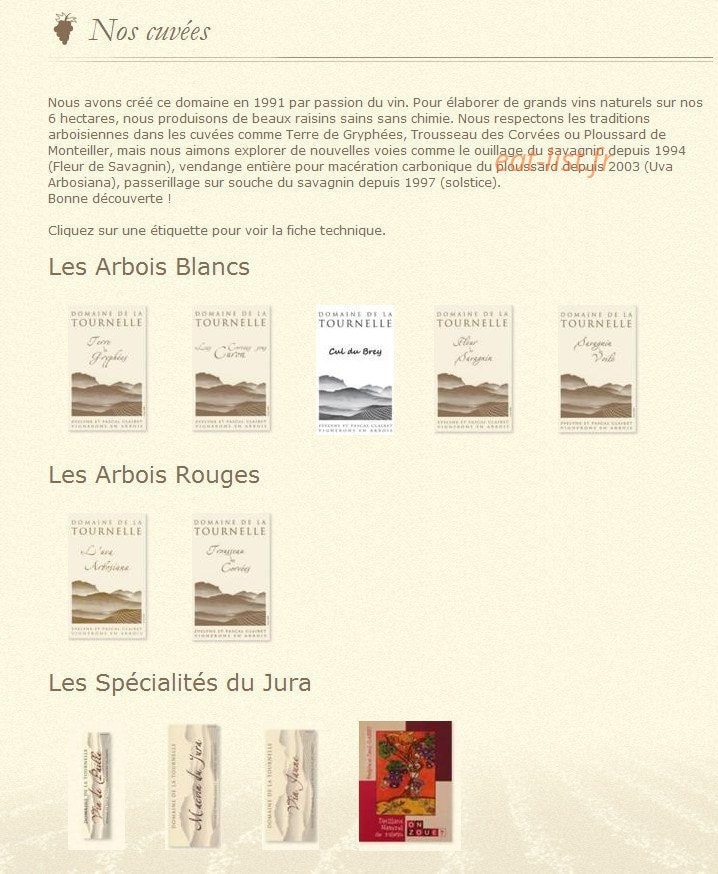 Domaine de la Tournelle — carte page 1