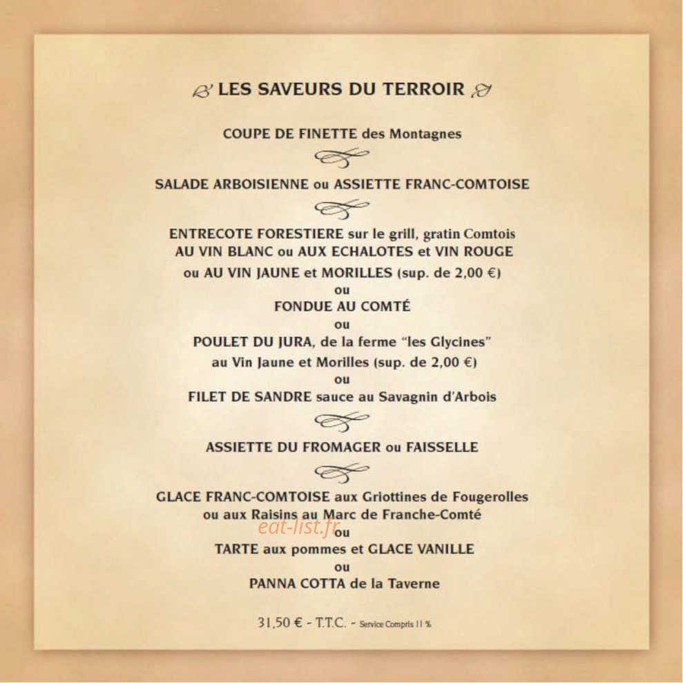 La Finette Taverne — carte page 7