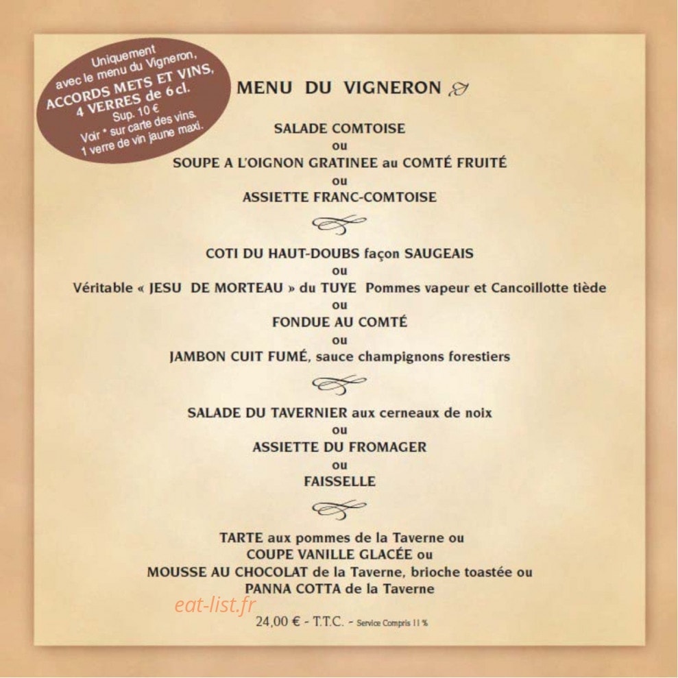 La Finette Taverne — carte page 10