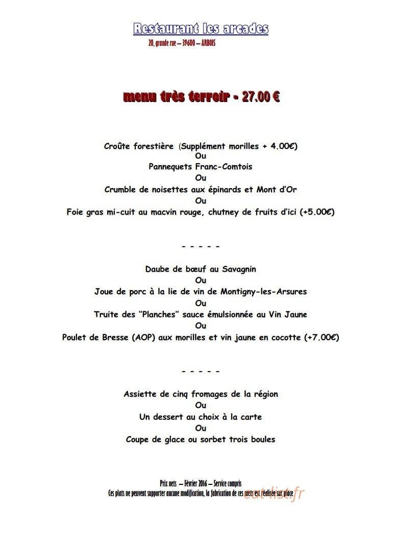 Les Arcades — carte page 5
