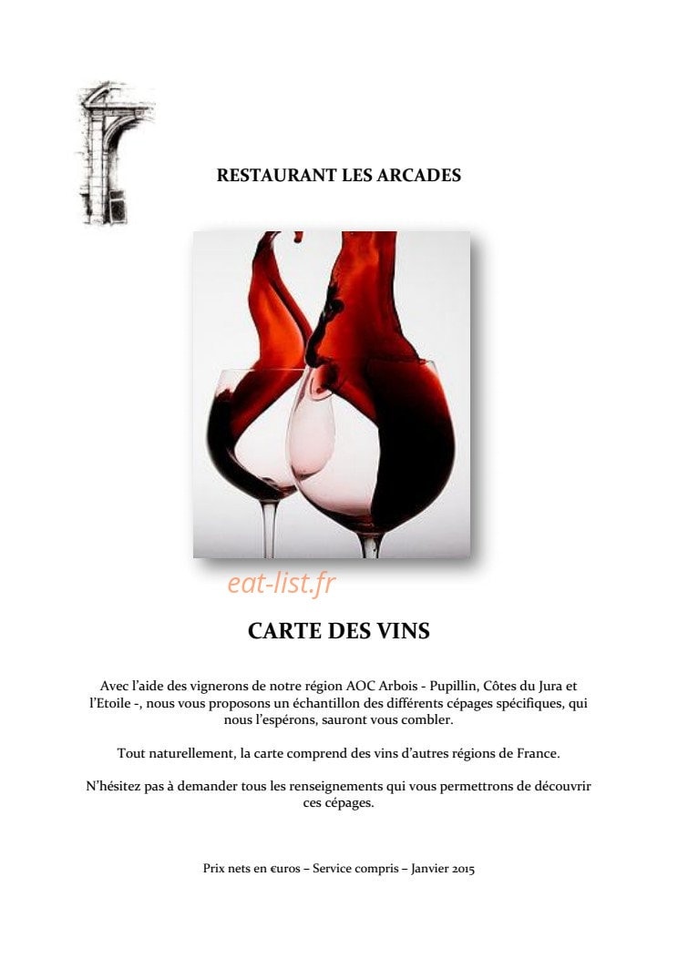 Les Arcades — carte page 7