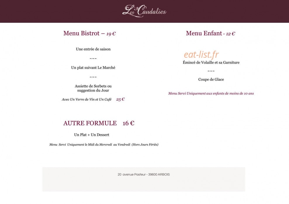Les Caudalies — carte page 5