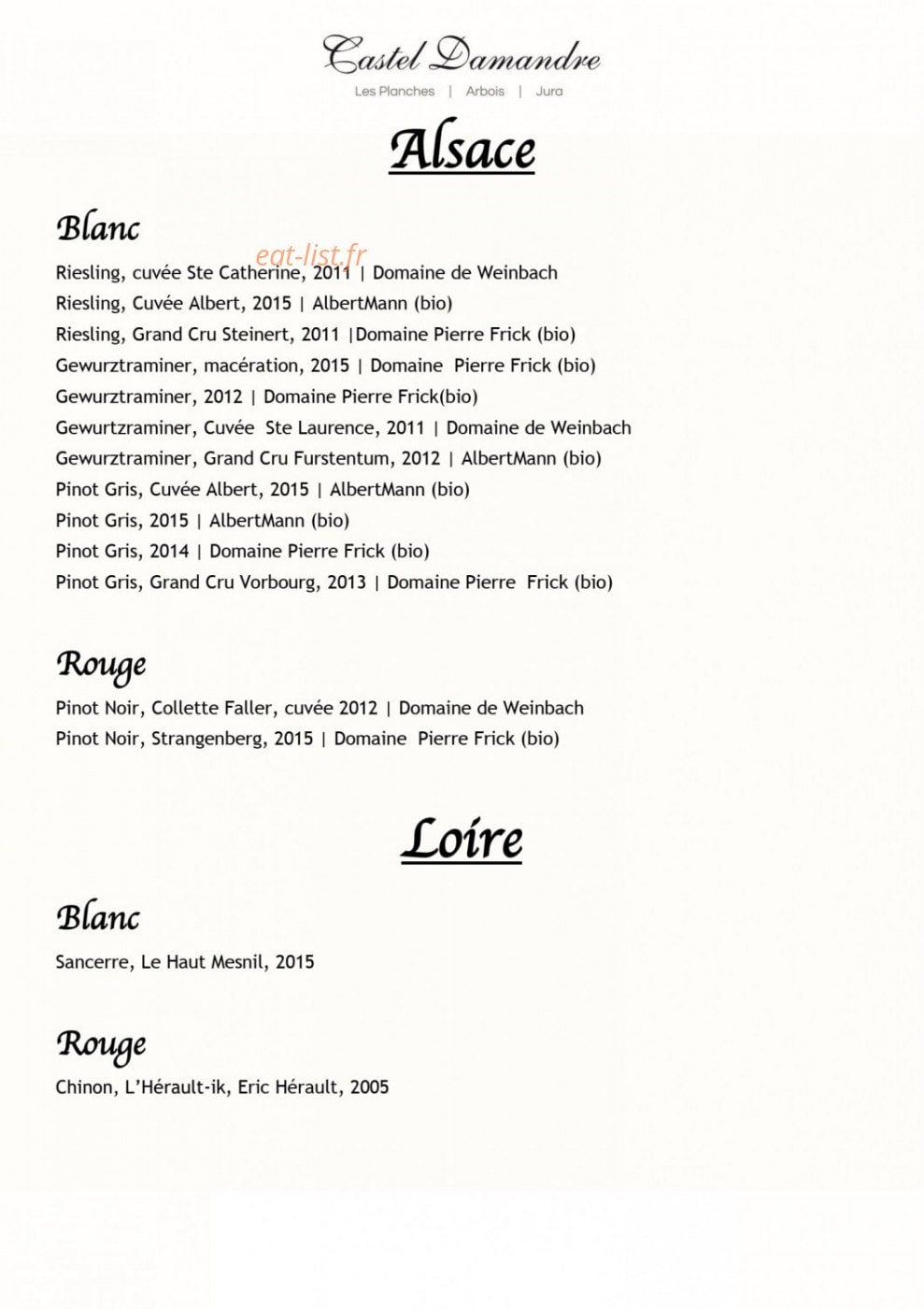 Castel Damandre — carte page 10