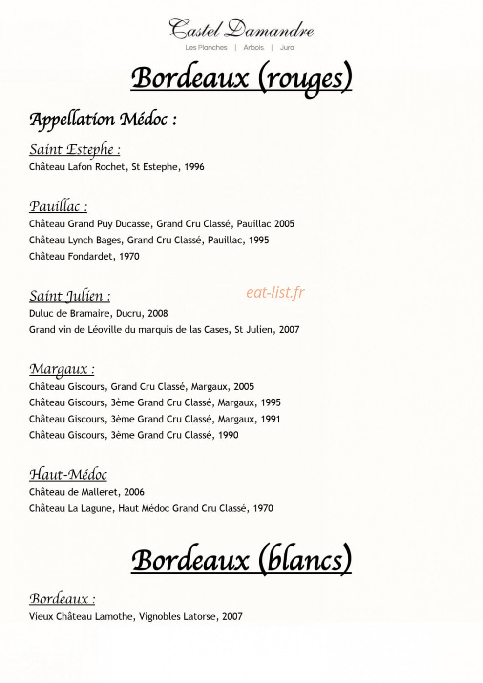 Castel Damandre — carte page 15