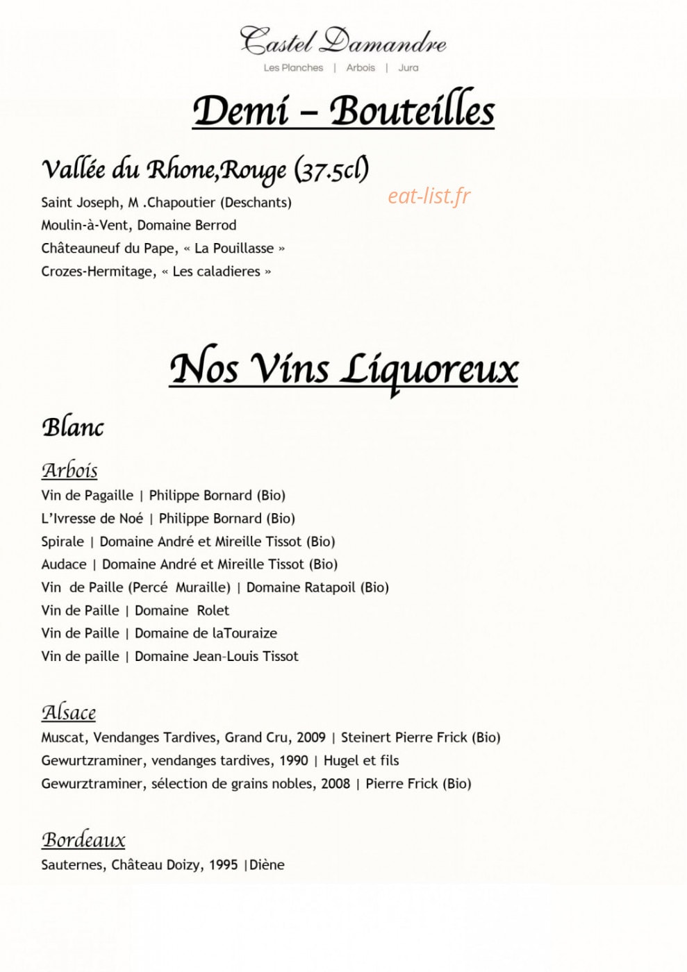 Castel Damandre — carte page 8
