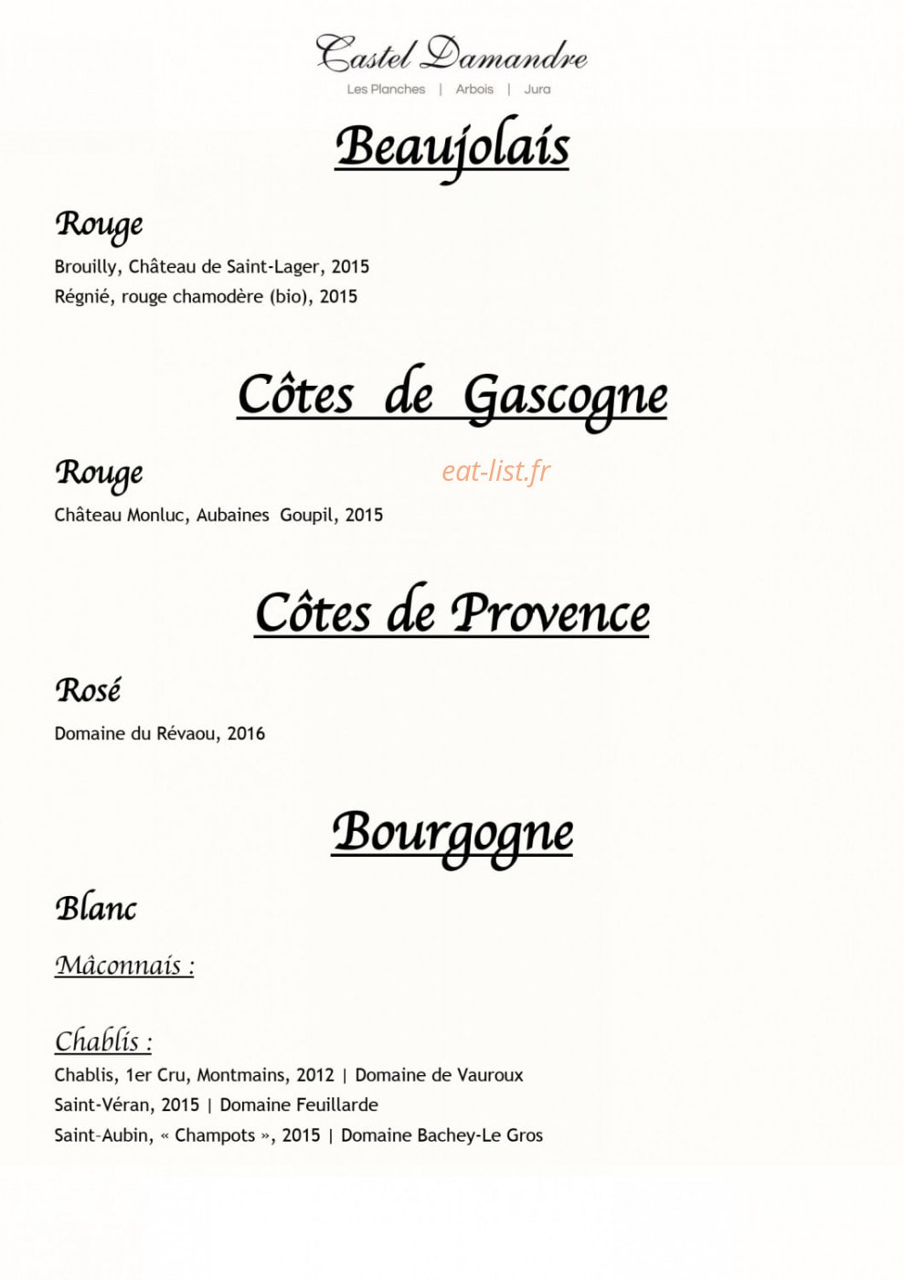 Castel Damandre — carte page 11