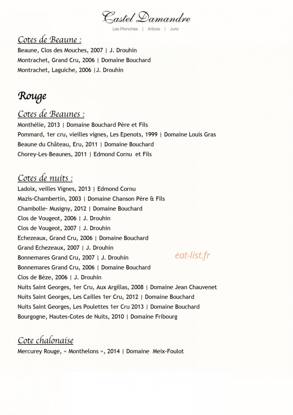 Castel Damandre — carte page 12