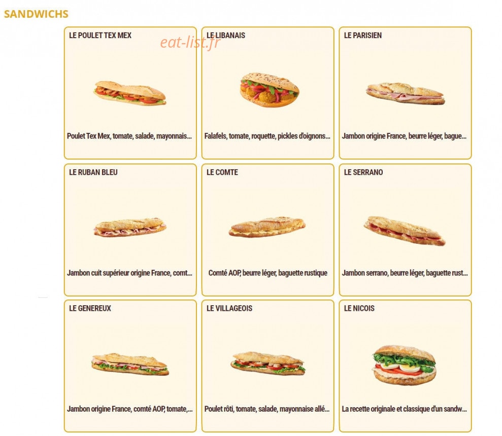 Pomme de Pain — carte page 2