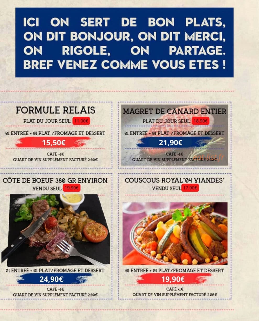 Le Relais Du Moulin — carte page 2