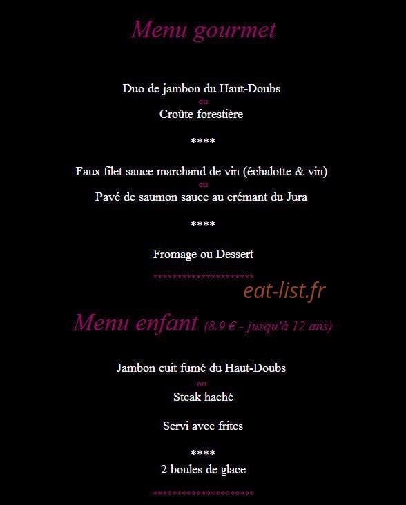Aux Platanes — carte page 4