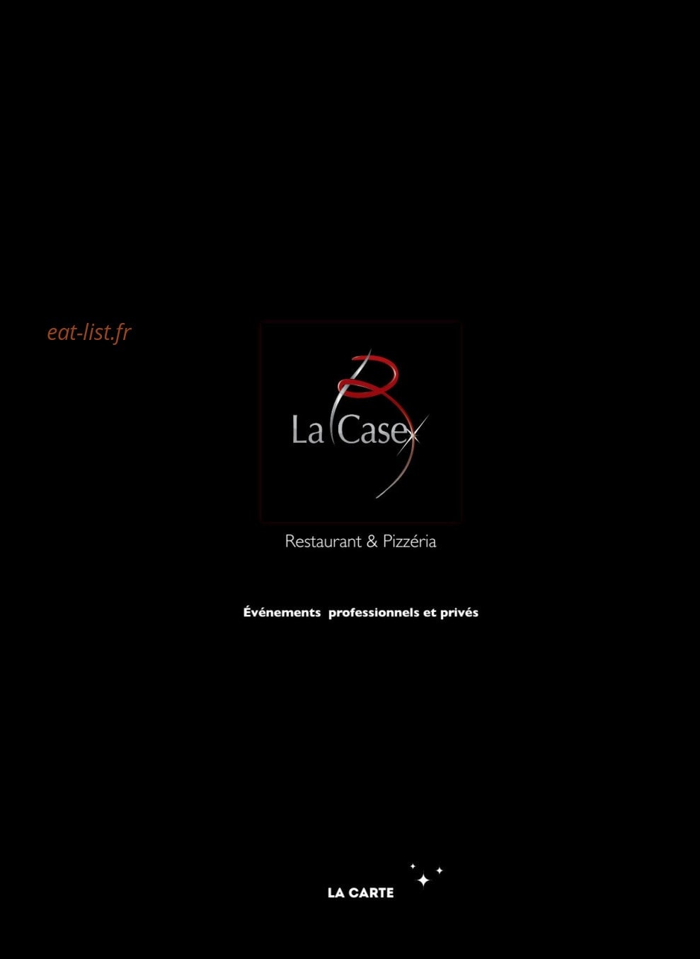 La Case Bambou — carte page 1